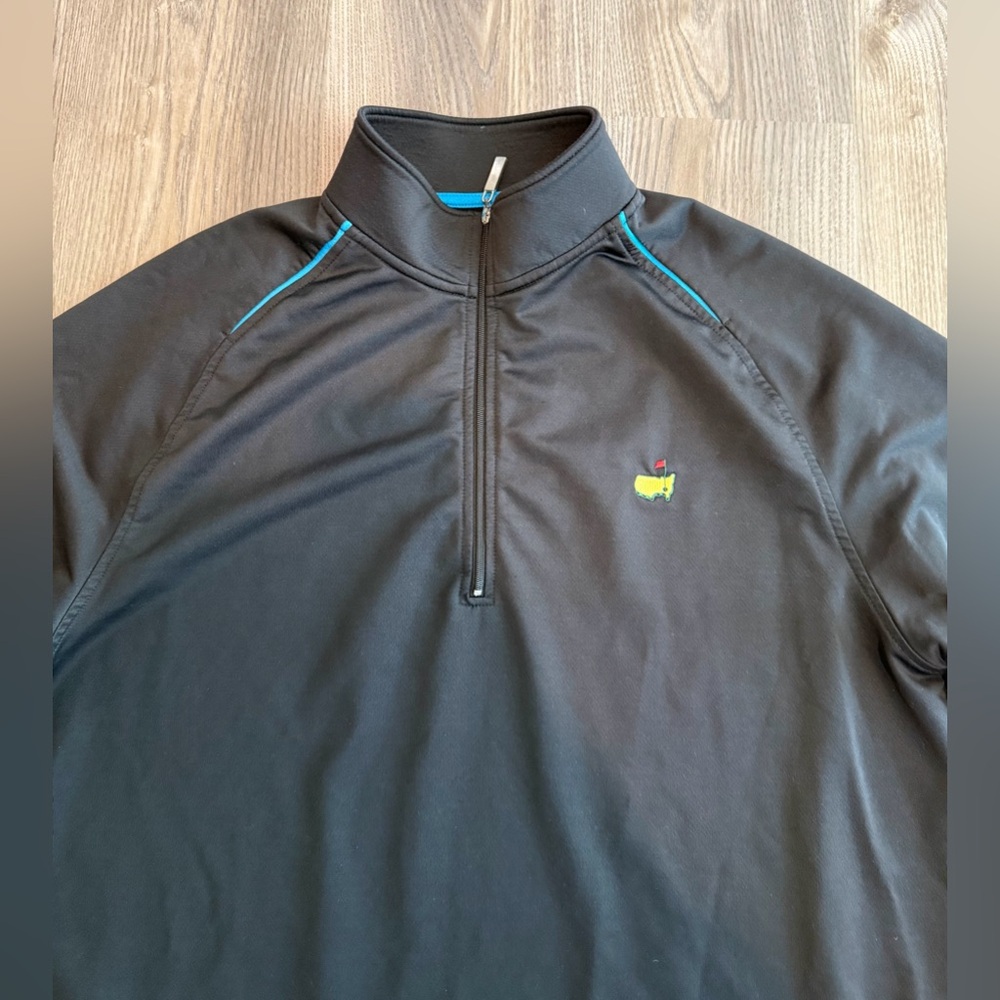 Masters Tech Performance Quarter Zip Pullover Bla… - image 2